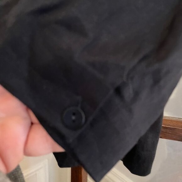 Eileen Fisher Black Linen-Blend Button-Down Shirt, Size XL - Picture 6 of 8